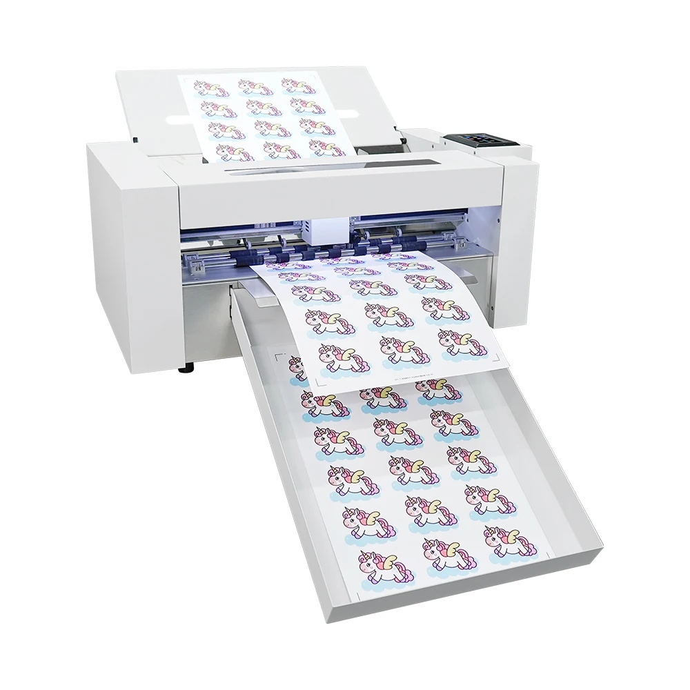 Purcell ZD350 ULTRA Fully Automatic Digital Label Cutter Kiss Cut Sheet Die Cutting Machine With CCD Camera Digital Control