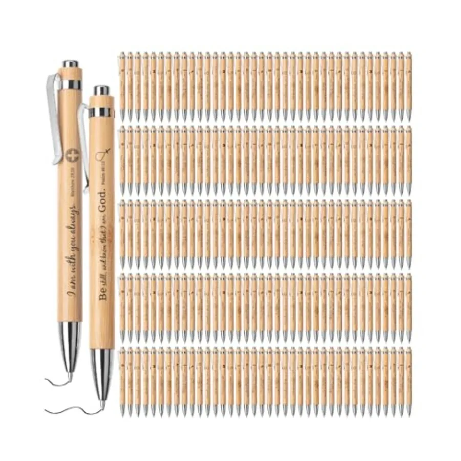 

Bible Verse Pens Bulk Black Ink Retractable Christian Pens Bulk for Women and Men