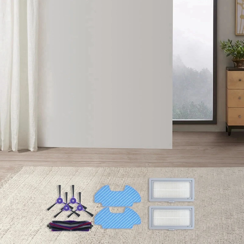AAAN-Per Samsung Powerbot VR05R503/SA DJ81-00167A Mop Spazzola Spazzole Laterali Filtro Robot Aspirapolvere Parti