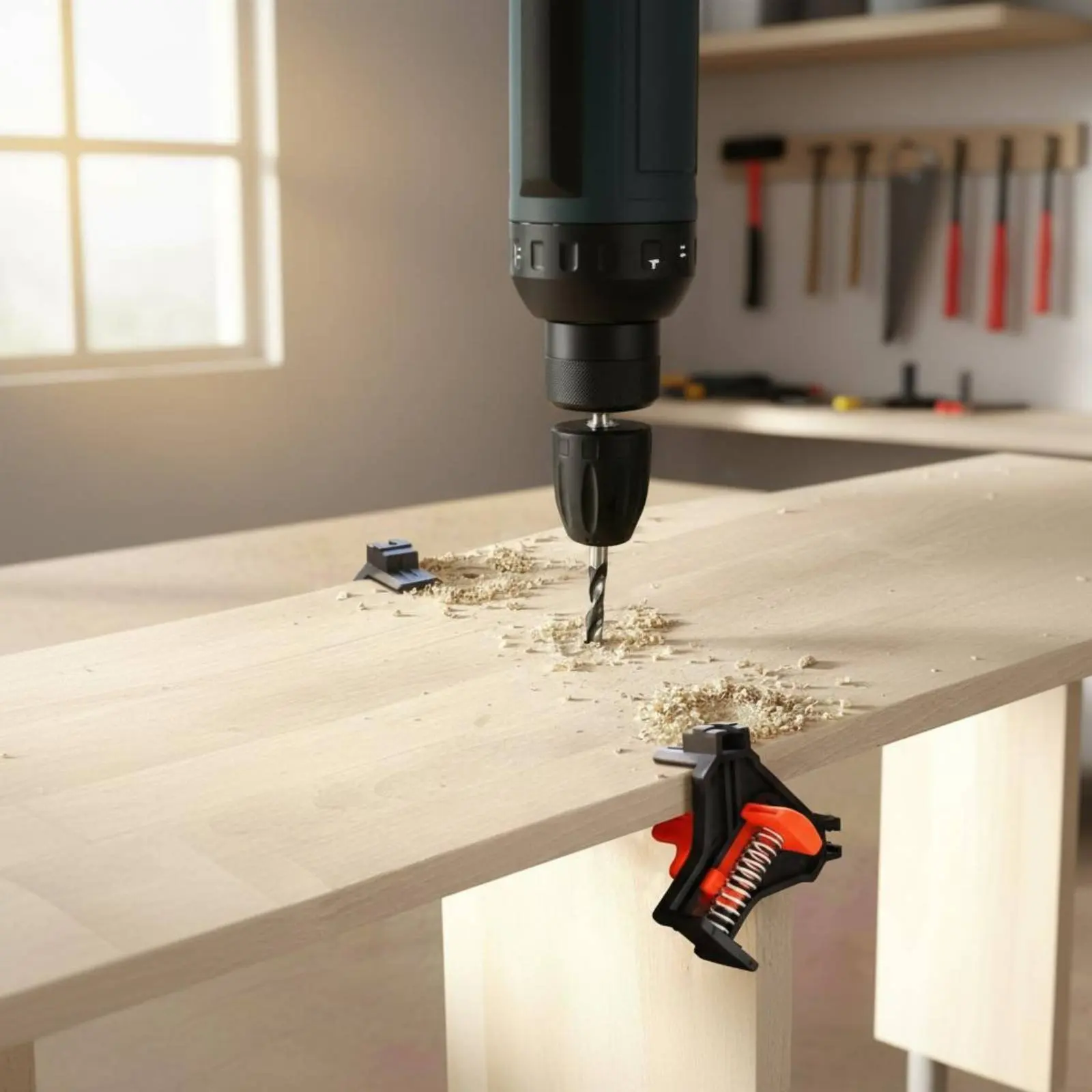 

4 Pieces Right-Angled Woodworking Clamp Sturdy 90 Degree Corner Clamp Hand Tool Coil-Powered Loaded Rust Resistant