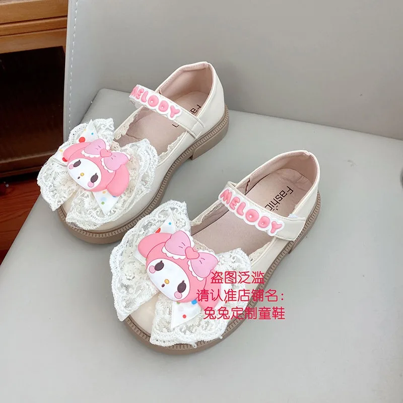 My Melody Anime Kawaii Sanrio Ins Fashion Children Casual Shoes Spring Autumn Cute Cartoon Princess Sneakers Gifts for Girls