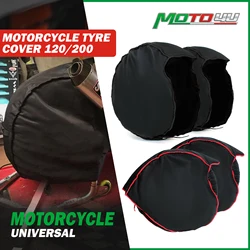 17inch Front &Rear Thicken Tire Cover Fasten warmer Windstop High Quality Motorcycle Tyre Cover Windbreak Keep warm 1Pair