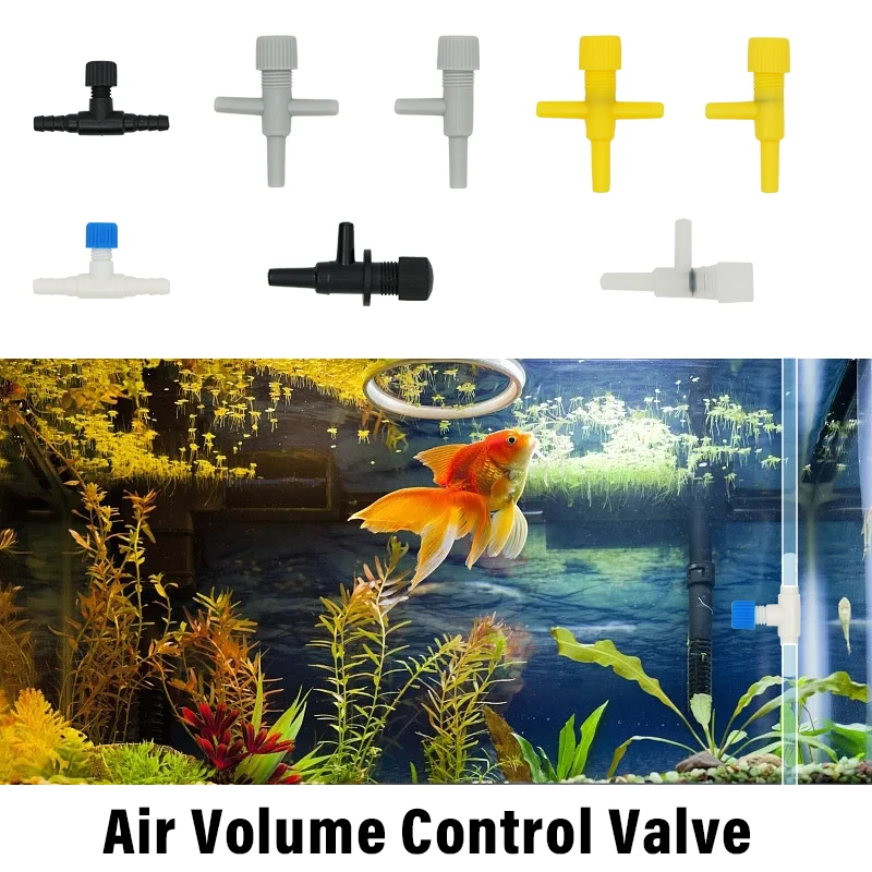 10pcs Aquarium Air Flow Control Valve Tap Fish Tank Air Regulator Hose Connector For Oxygen Tube Aquarium Accessories