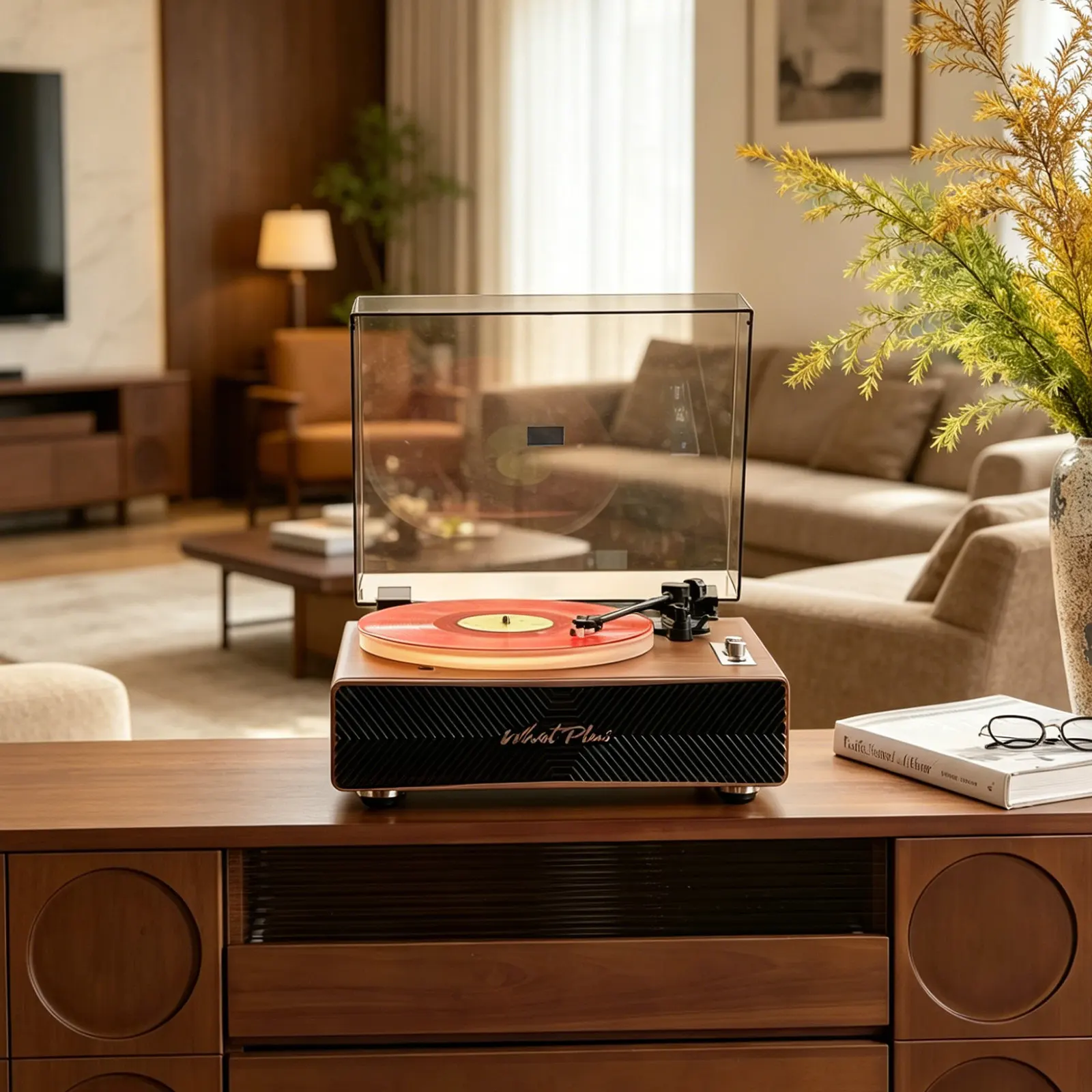 1986Pro vinyl record player 1986 record player retro phonograph bluetooth speaker