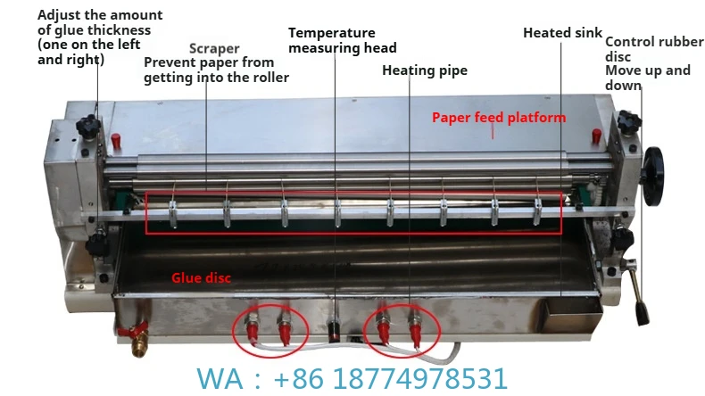

Glue Binding Machine Paper Gluing MachineHot Sale 220V/110V Paper