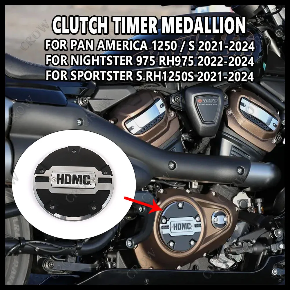 Motorcycle Clutch Timer Medallion for Sportster PA RH 1250 S Protection Cover Body Decoration Pan America Accessories RH975