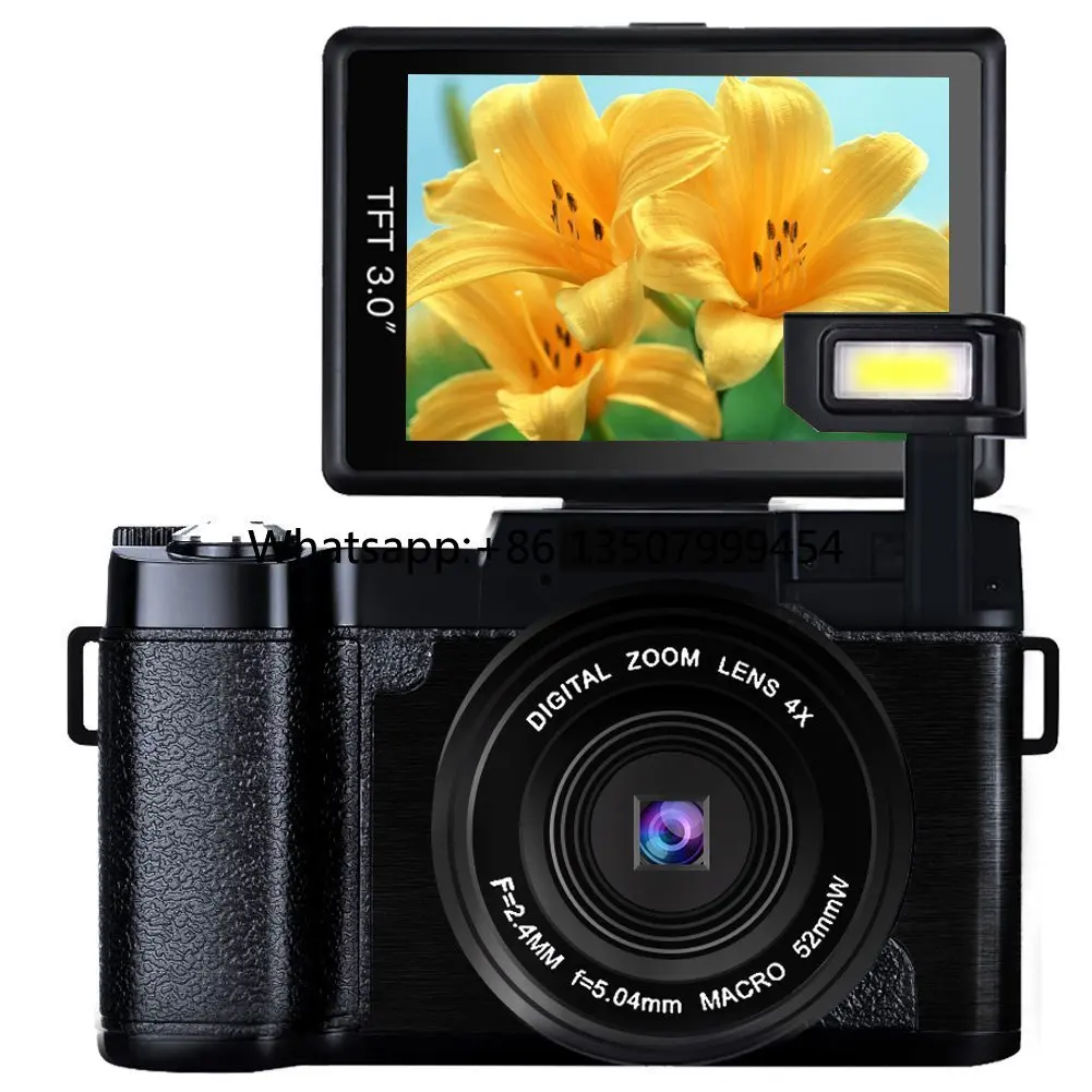 Shenzhen Good Supplier High Definition 30MP 2.7K 3.0 Photo Digital Camera With Wide Angle Lens