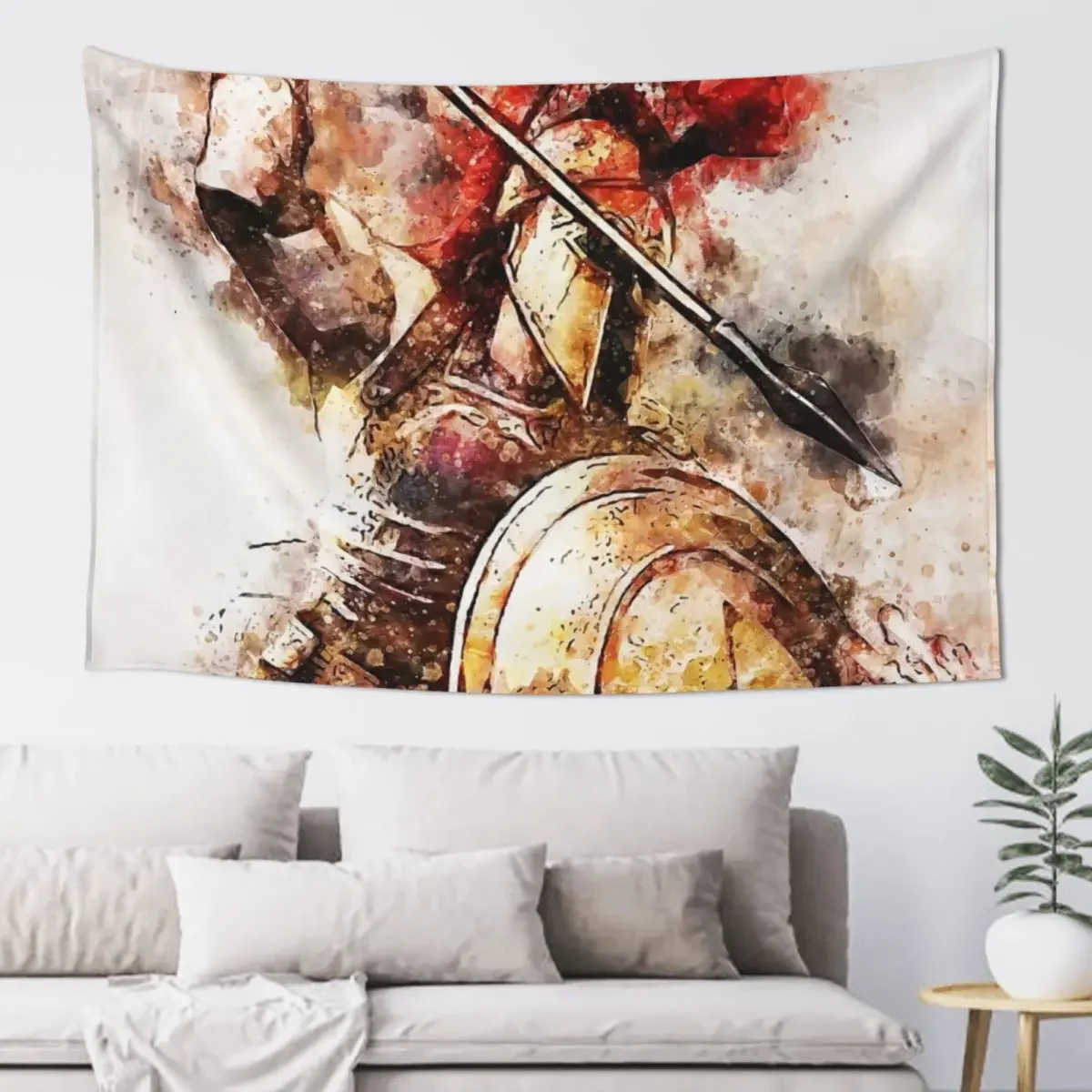 

Spartan Hoplite Tapestry Decoration For Rooms Room Ornaments Kawaii Room Decor Tapestry