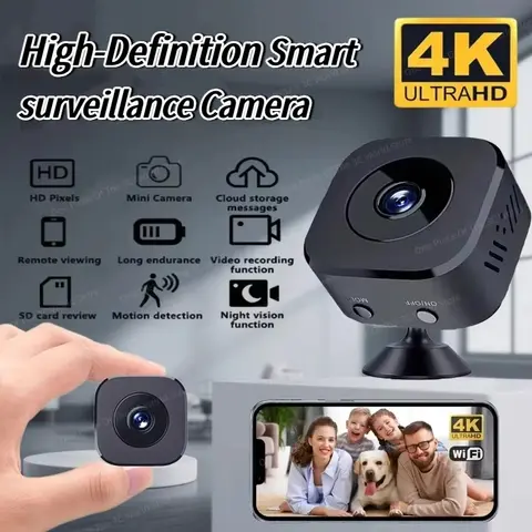 Xiaomi 무선 보안 카메라 Pro 4K Ultra HD WiFi 감시, 양방향 오디오 모션 감지 적외선 야간 투시경 캠
