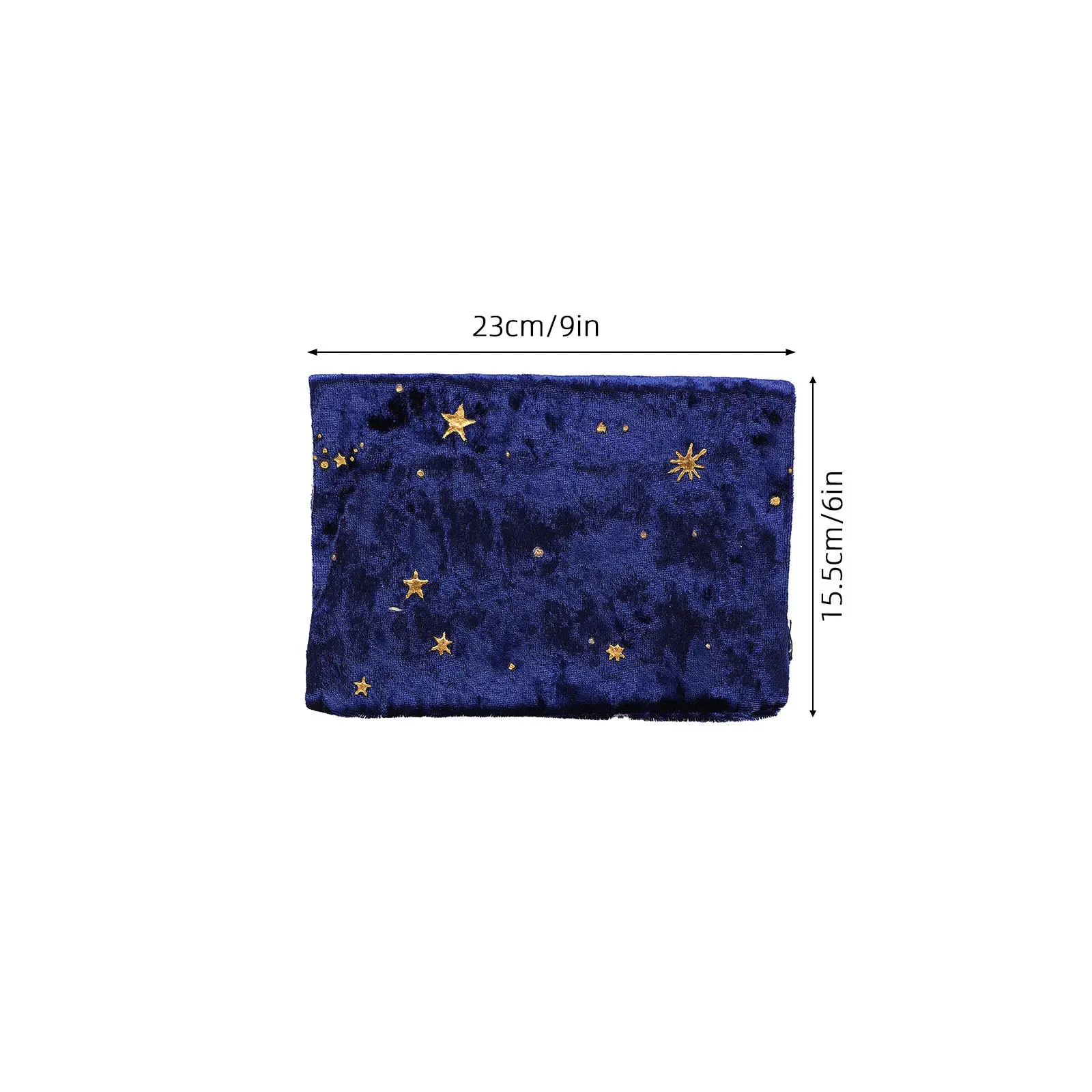 Gold Foil Stamped Starry Sky Book Cover Protective Cloth Sleeve for Hardback Novels Notebooks Exercise Books Dustproof Book