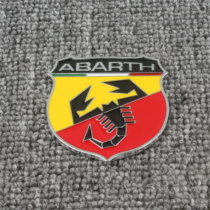 Auto 3D Metall Aufkleber Emblem Abzeichen Aufkleber Zubehör für Fiat Abarth 500Tipo FR Punto Ducato Stilo Palio Bravo Pondo Viaggio