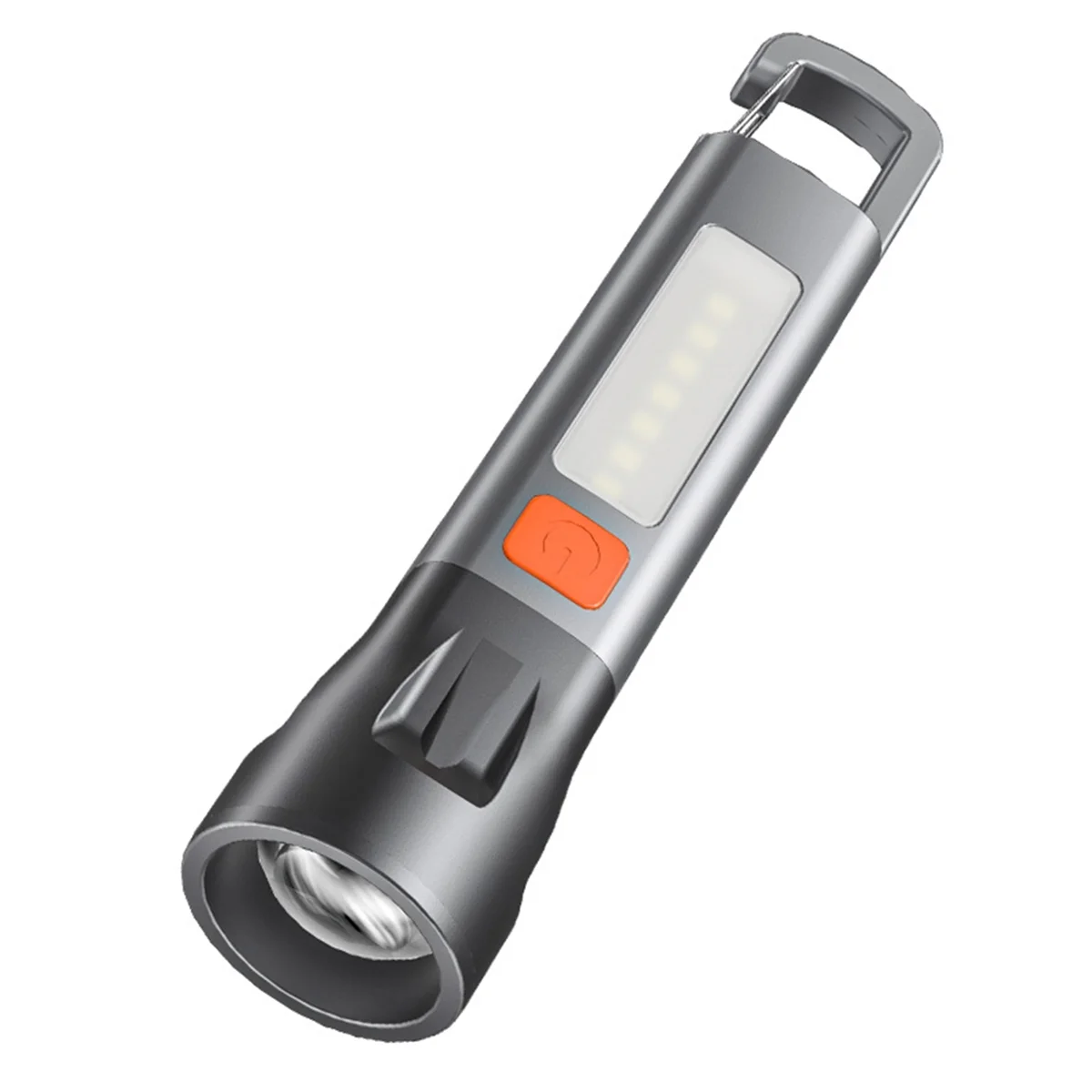 

【2025-Electronics】USB Rechargeable Flashlight Ultra Bright LED Torch with Zoom Multi-Mode Hook for Camping Hiking Fishing