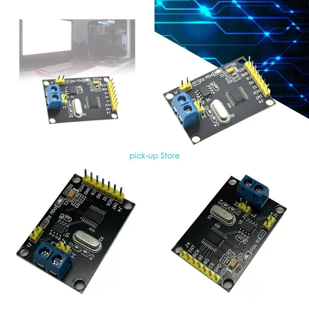 

Q5WA MCP2515 CAN Bus Communication Module Development Board SN65HVD230 Transceiver