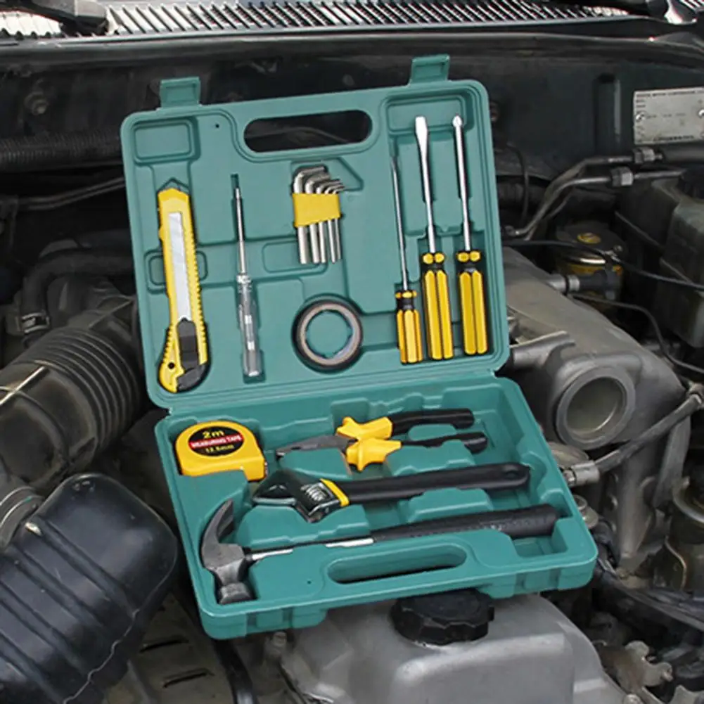 

Repair Tool 16-piece Portable Home Repair Tool Kit with Universal Auto Repair Set Toolbox Hand Kit for Use Professional Tool Kit
