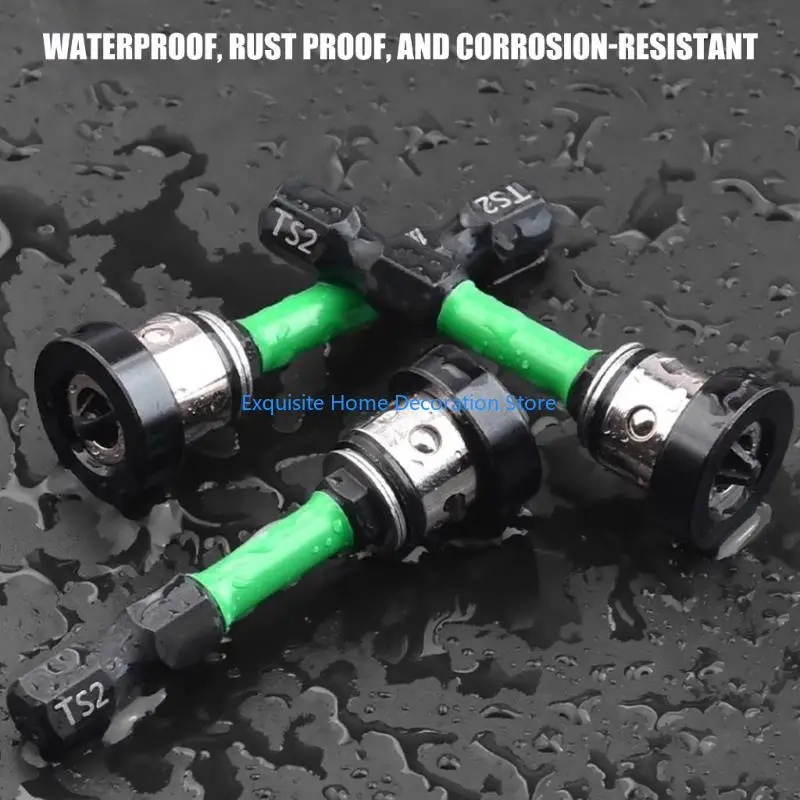 L5BF 5PCSドライウォールドライバービットセット磁気ポジショニングドライバービット