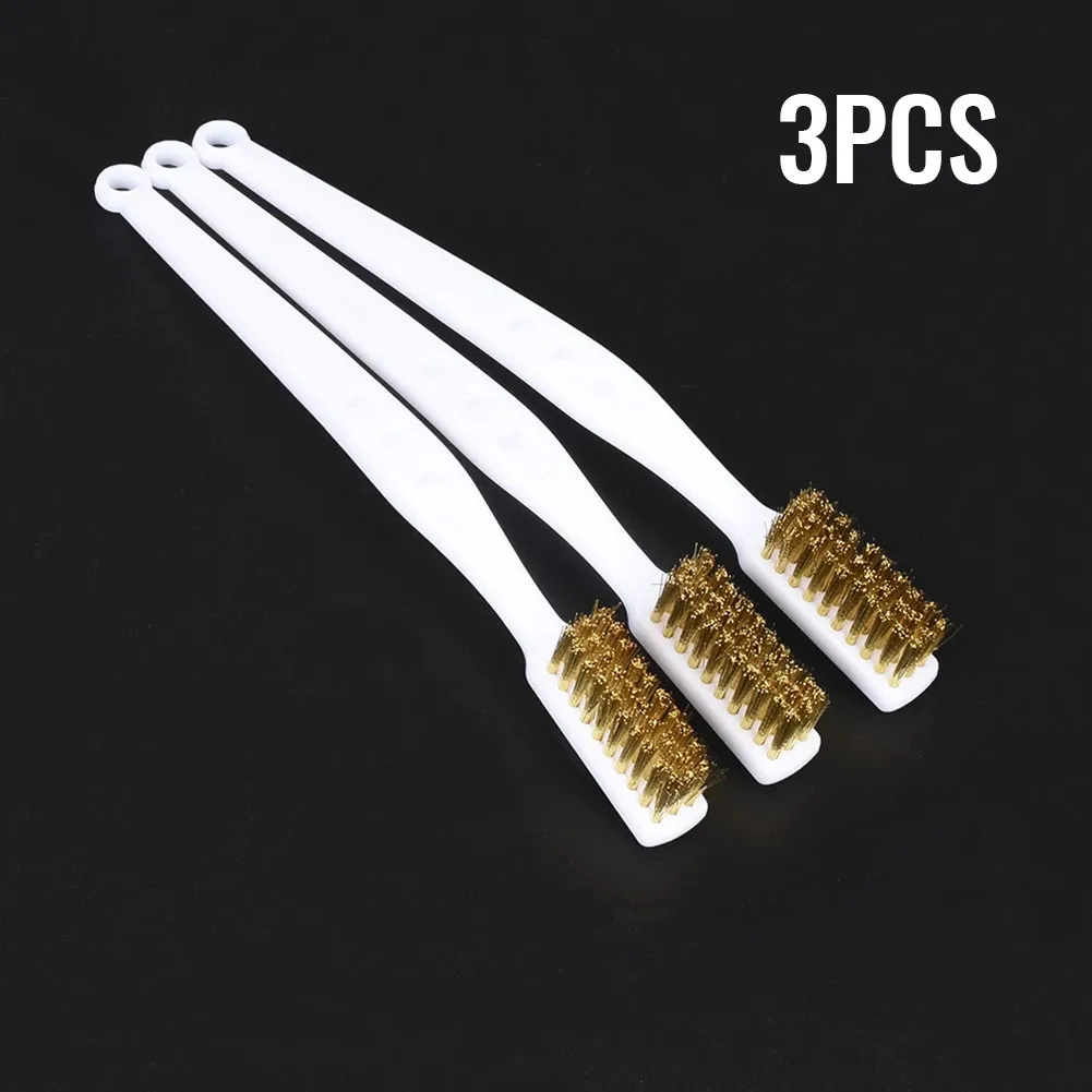 Industrial Wire Brush Toothbrush Copper Wire Brushes Kit Paint Cleaning Rust Removal Set Tool Cleaner Practical