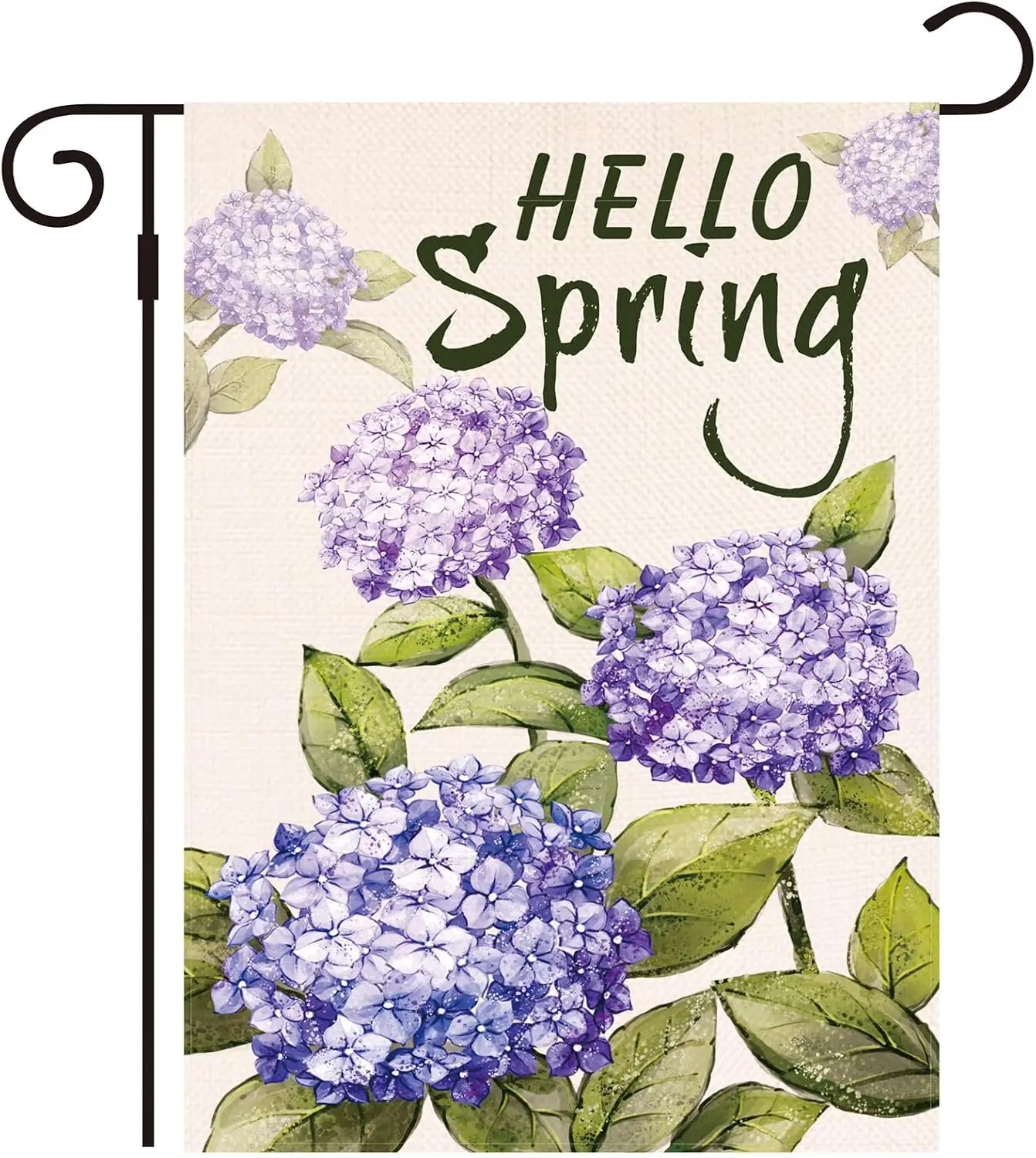 Hydrangea Spring Summer Garden Flag Spring Garden Flag 12x18 Inch Double Sided Spring garden outdoor flag Seasonal Farmhouse EEZ