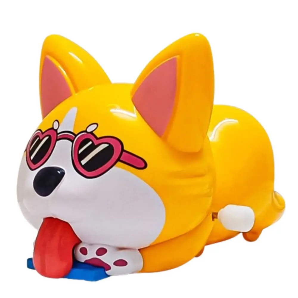 Interactive Cartoon Pig Clockwork Toys Q-style Collection Animal Dog Wind-up Toy Statue Cartoon Clockwork Model Kids Children