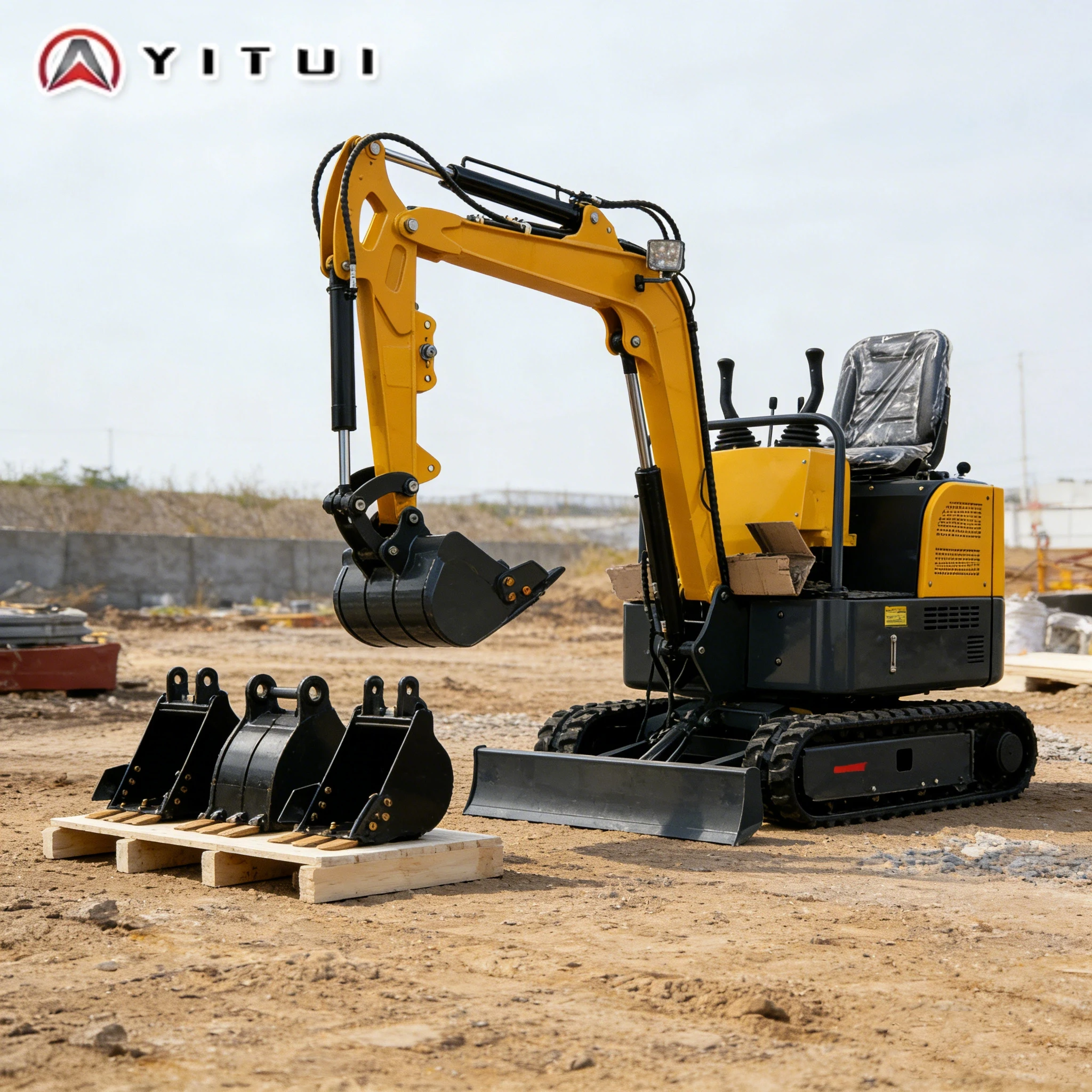 

Мини-гидравлический экскаватор 1,2 тонны 2026 года с индивидуальной комплектацией и навесным оборудованием (ковш/грейфер/буровая установка) для домашнего и коммерческого использования