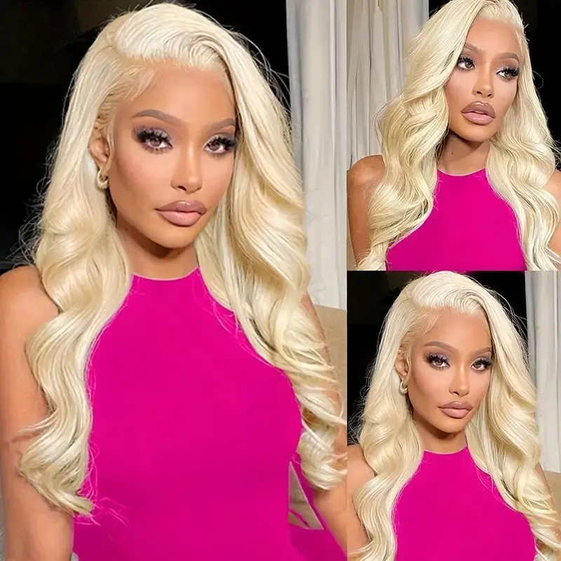 Rosabeauty Body Wave Honey Blond 13x6 HD Lace Frontal Wigs Human Hair Color 13x4 Transparent Lace Front Wig Glueless Prebleached