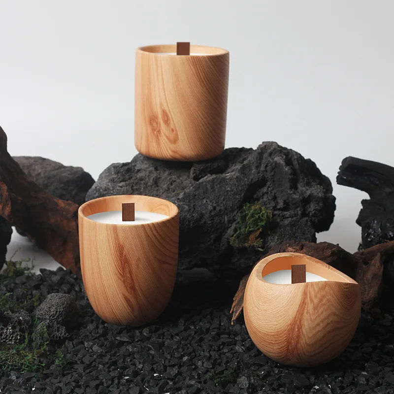 Ceramic Cylinder Candle Jar Aromatherapy Candle Cup Empty Candle Holder Decoration Soybean Wax Container Home Decor Accessory