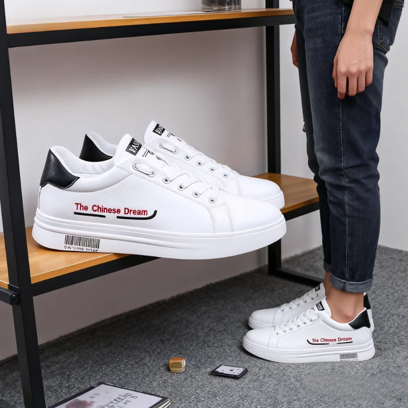

Men's 2025 New Autumn White Sneakers & Chunky High-Top Casual Shoes – Lightweight, Height-Increasing & Comfortable