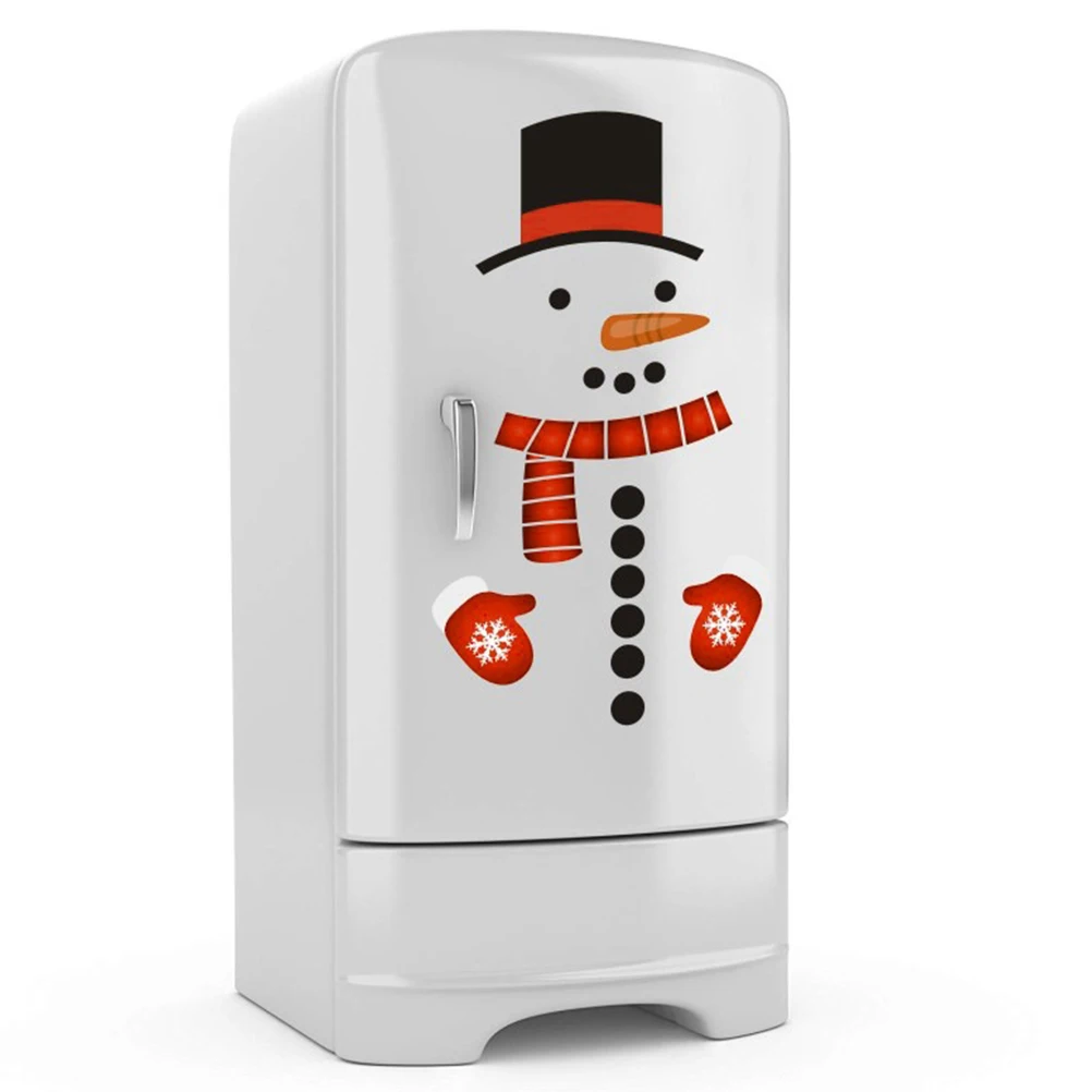 

refrigerator stickers fridge decors Snowman refrigerator decors double sided stickers Snowman refrigerator stickers