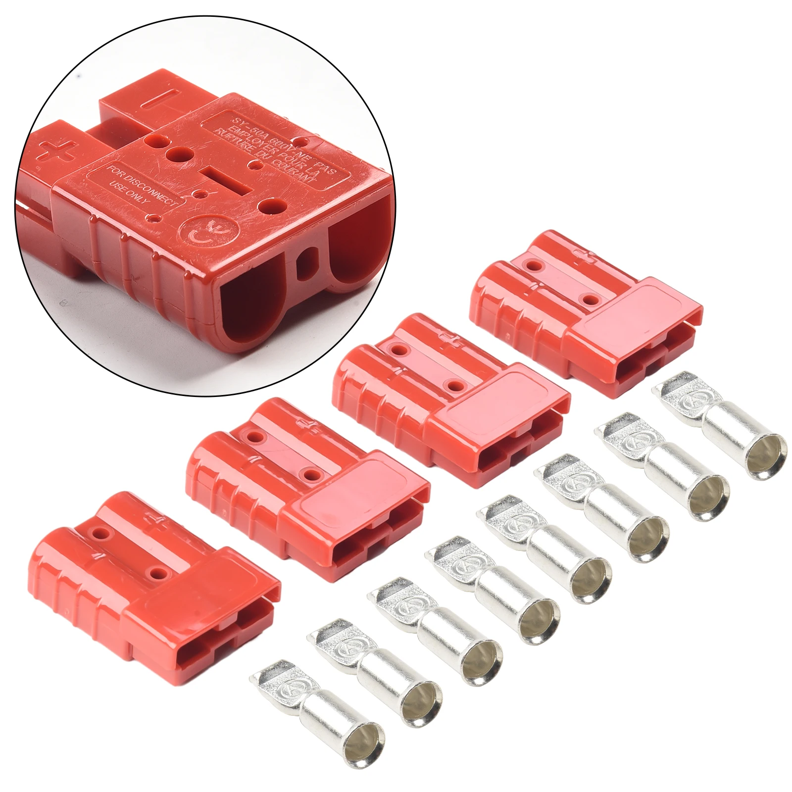 50A Quick Plug Battery Charging Connector For Anderson Style Plug Connectors DC Power Tool Motorcycle Socket Adapter Accessories