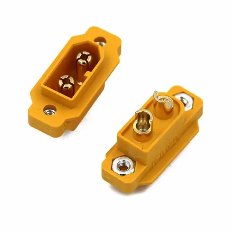 20A XT60E Connector with M2.5 Nut 3.5mm Gold-plated Aircraft Model Plug for RC Model Multicopter XT60 Male Panel Socket