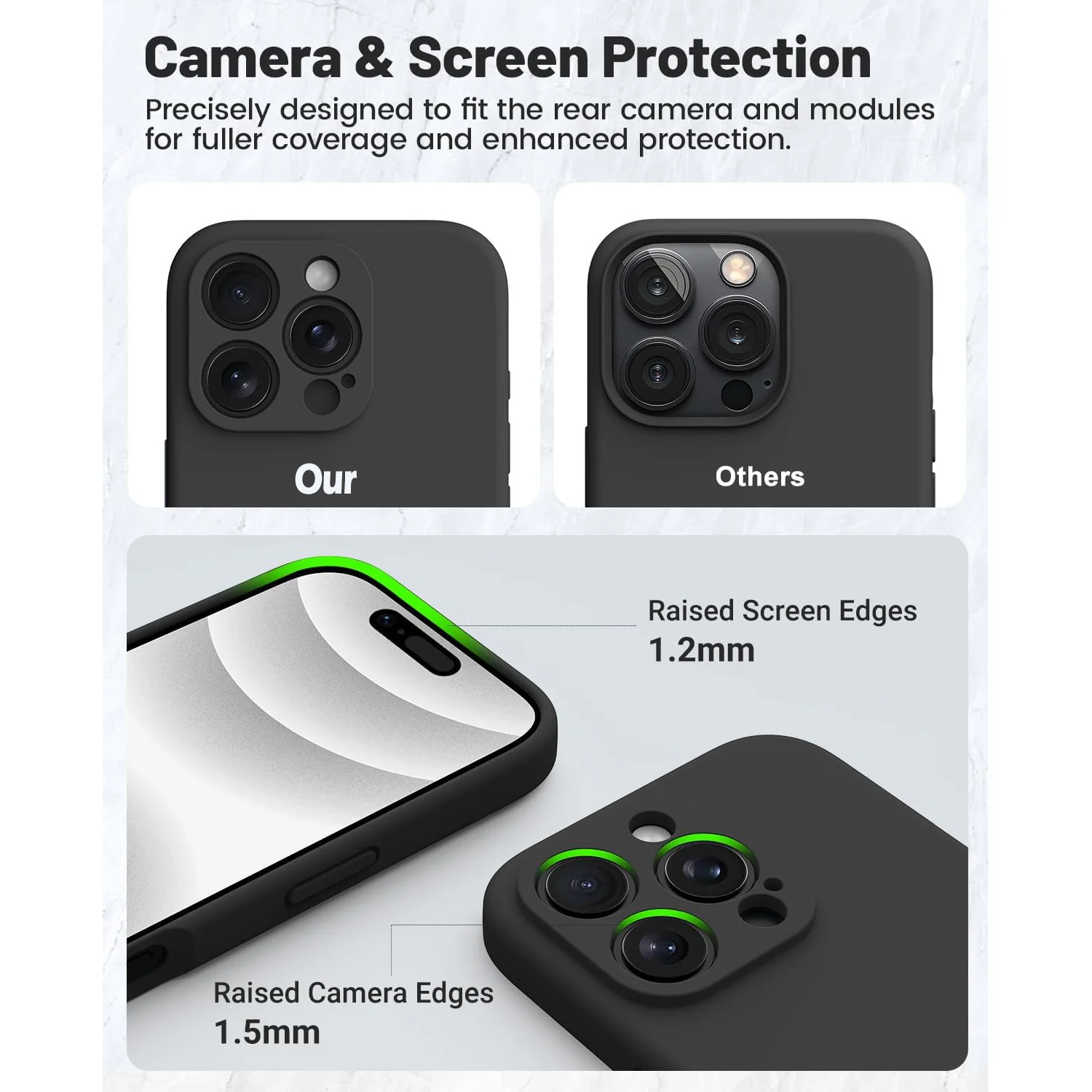 Liquid Silicone Phone Case for iPhone 16 15 14 13 12 11 Pro Max 12 Mini iPhone 16 Plus Soft Protective Shockproof Cover Case