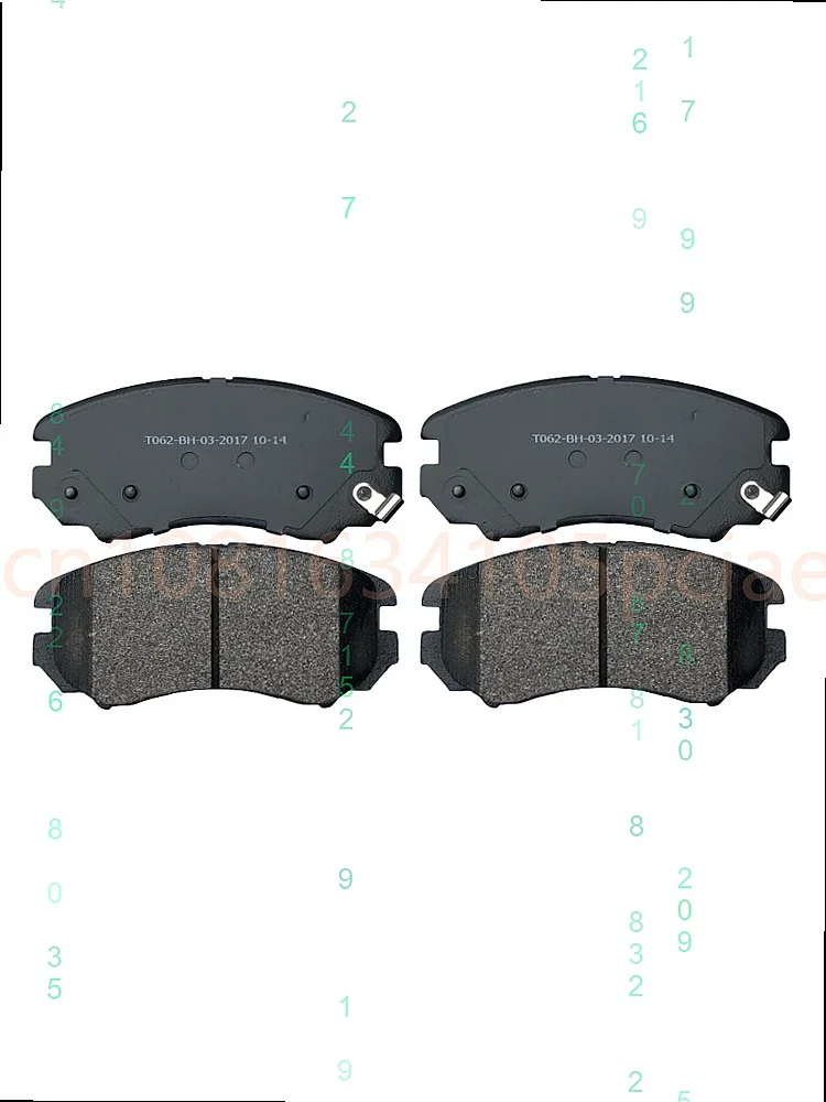 For BAIC Senova X55 1.5L 1.5T Front Rear Brake Pads 2015-2024 Auto Parts