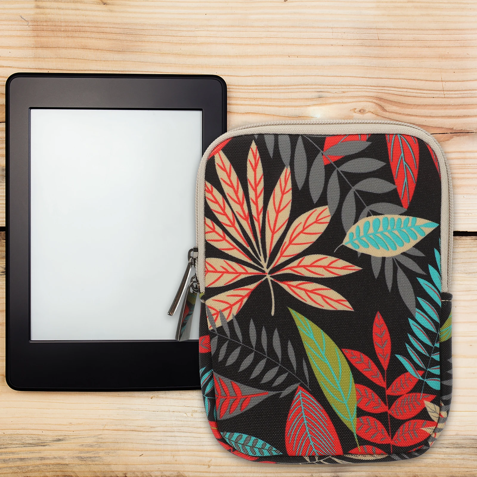 

Case Ebook Sleeve Canvas Material Protective Cover for E reader Tablet Bag Black Color Storage Solution