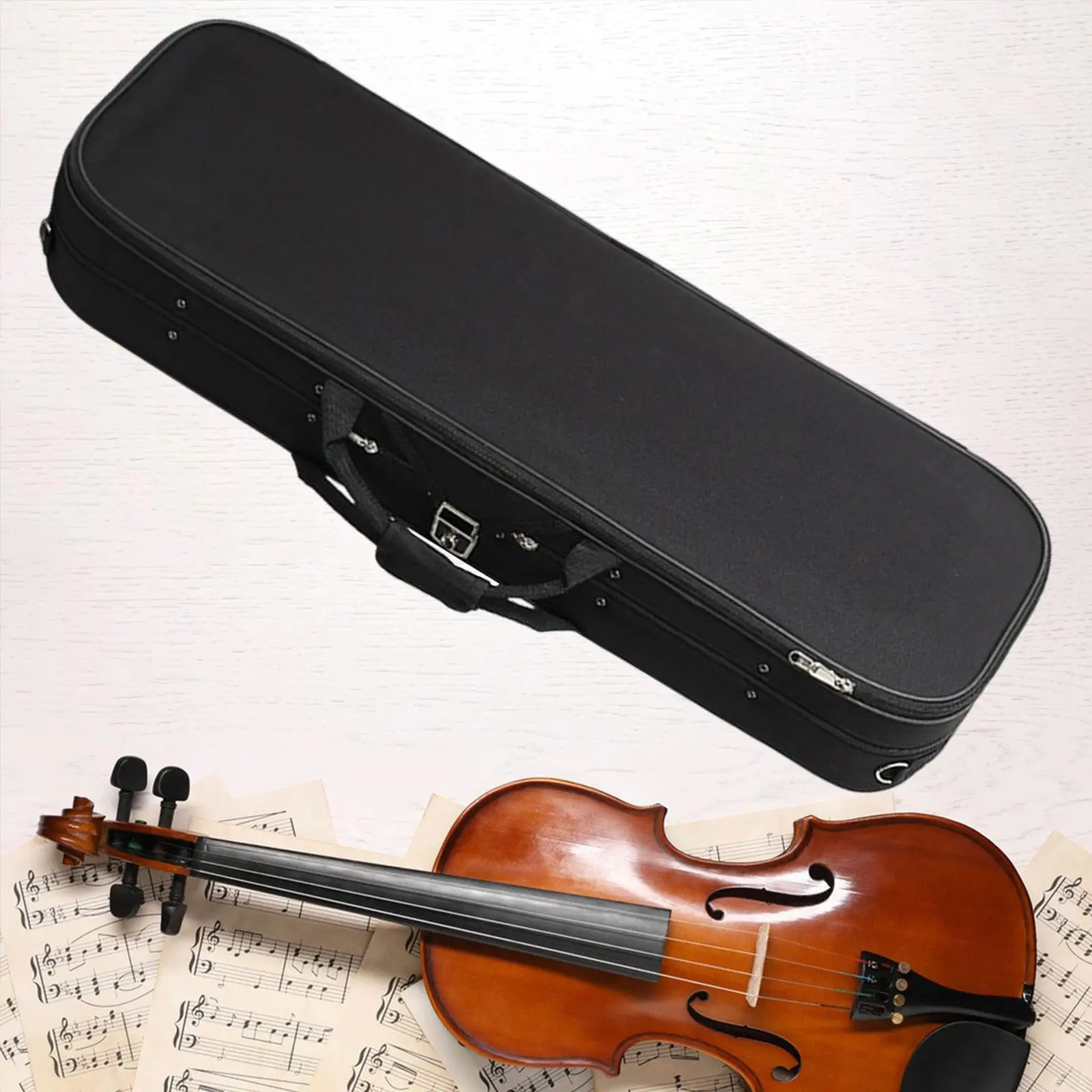 Estojo para Violino com Trava e Alça de Mochila para Instrumentos de Corda