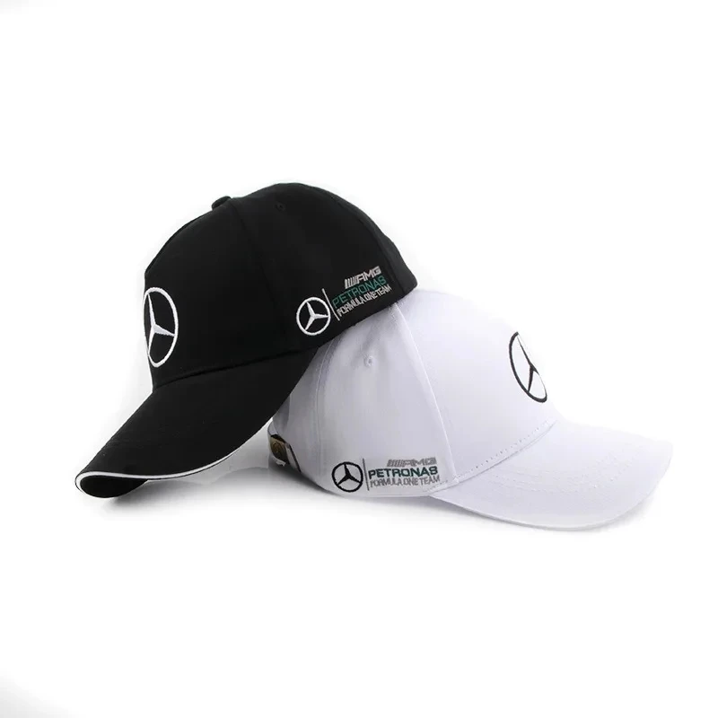 Mercedes Benz Embroidered Car Adjustable Sports Baseball Casual Hat Mercedes Benz Baseball Hat Big G Hat F1 Racing Motorcycle Du