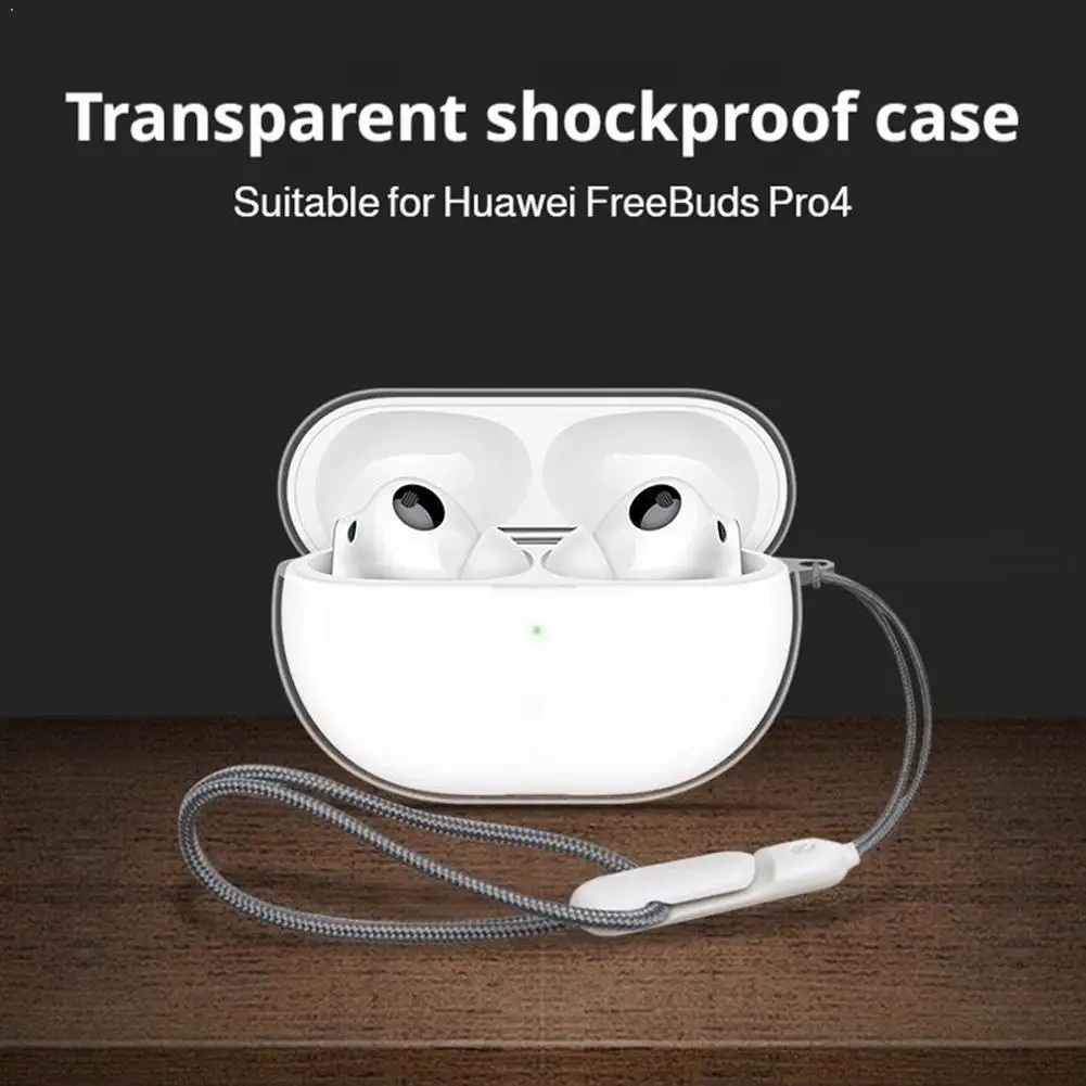 For Huawei FreeBuds Pro5 Transparent Soft Shell Anti-drop and Dust-proof Separate Earphone Protective Cover