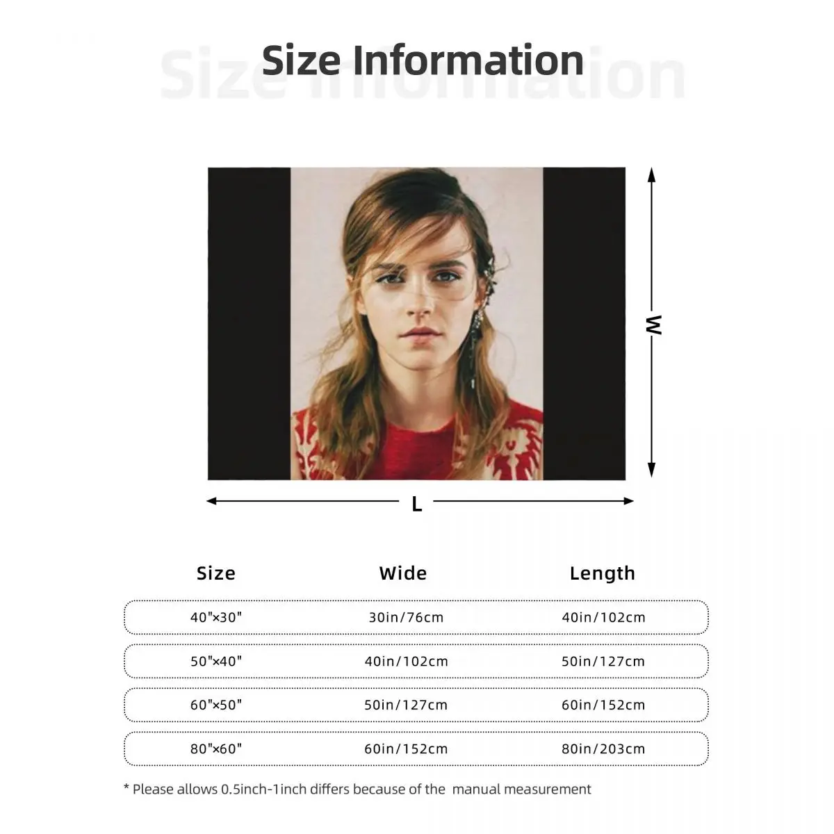 الألبوم - بطانية إيما واتسون رمي أريكة مانغا بطانيات هدايا شخصية فضفاضة