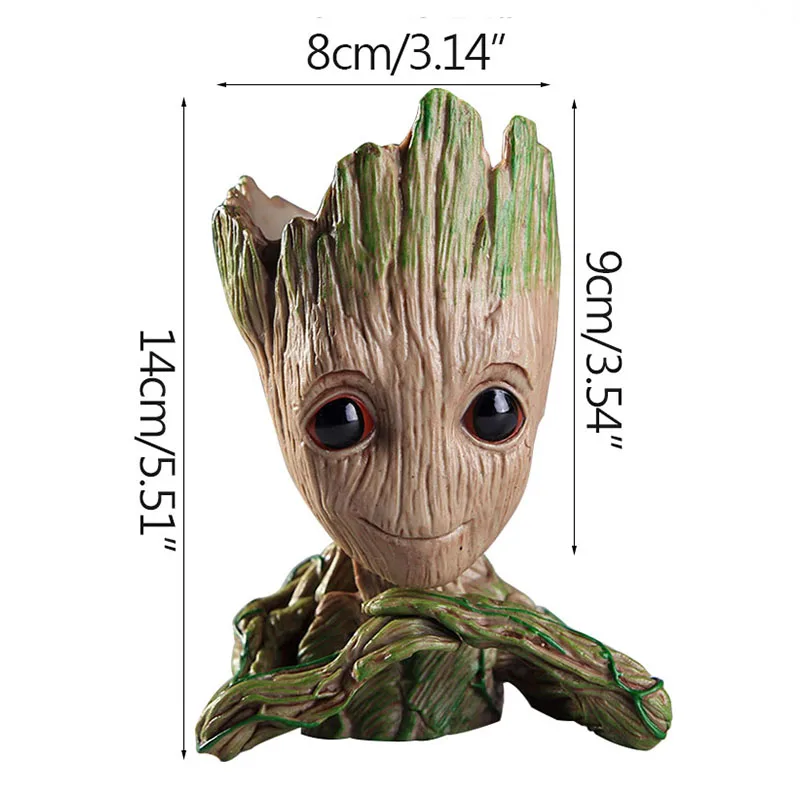 Woondecoratie Ambachten Miniatuur Model Kantoor Desktop Display Cartoon Groot Beeldjes Handwerk Decor Boom Man Ornament 5CM