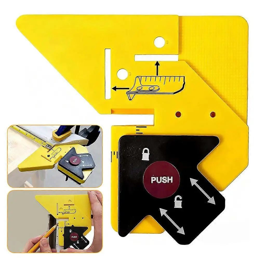 

Инструмент для столярных работ, 45 ° Вспомогательный инструмент для распиловки под углом, практичный портативный направляющий упор для резки под углом для деревообработки и DIY-проектов ​