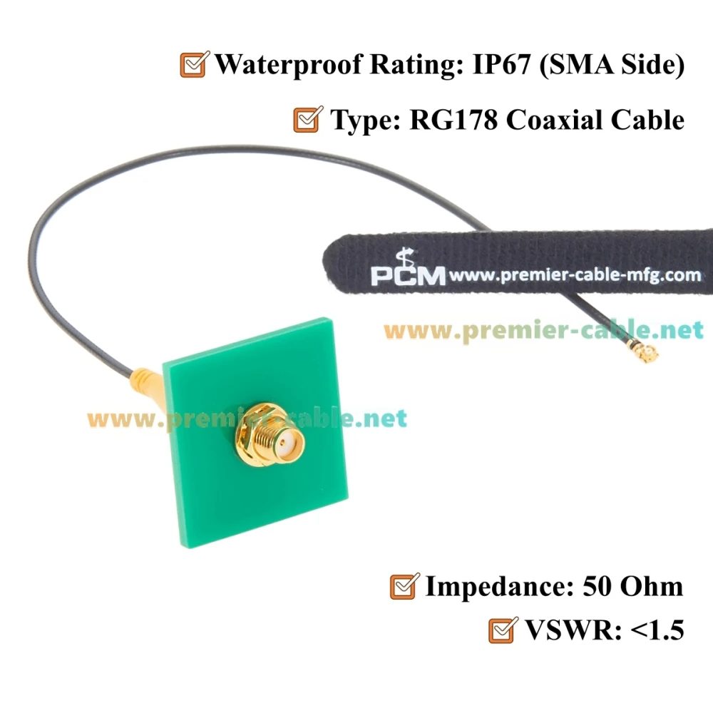 SMA-Buchse auf IPEX MHF1 (U.FL) RG178 Pigtail-Verbindungskabel, Panelmontage, 50 Ohm HF-Koaxial-Verlängerungskabel für Antenne, WLAN-Router – Detail 4