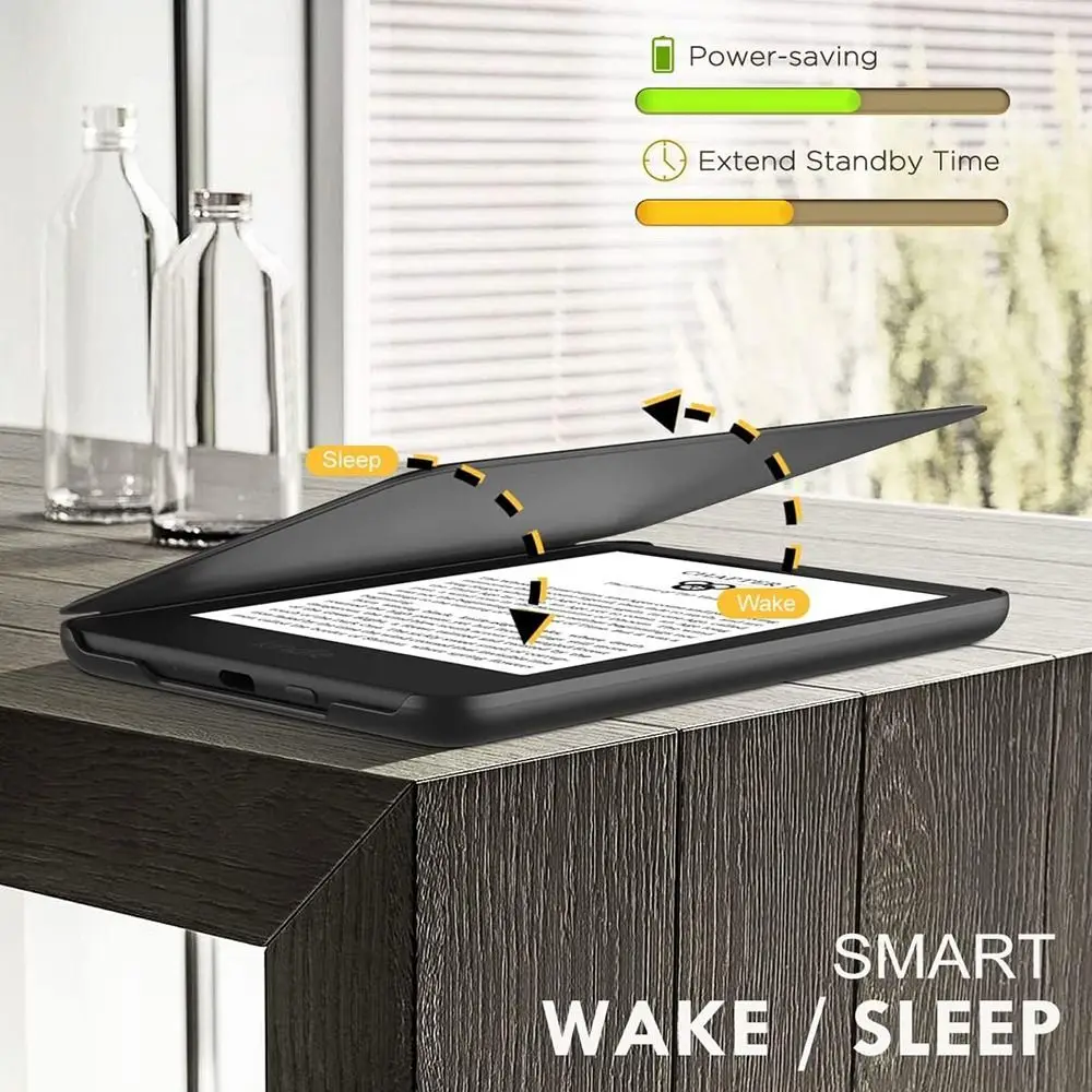 สําหรับ Kindle Paperwhite 1/2/3/4/5 2024 สมาร์ทกรณี Folio Cover 6 6.8 7 นิ้ว e-Reader เปลือกป้องกัน Auto Sleep/Wake 11/12th Gen