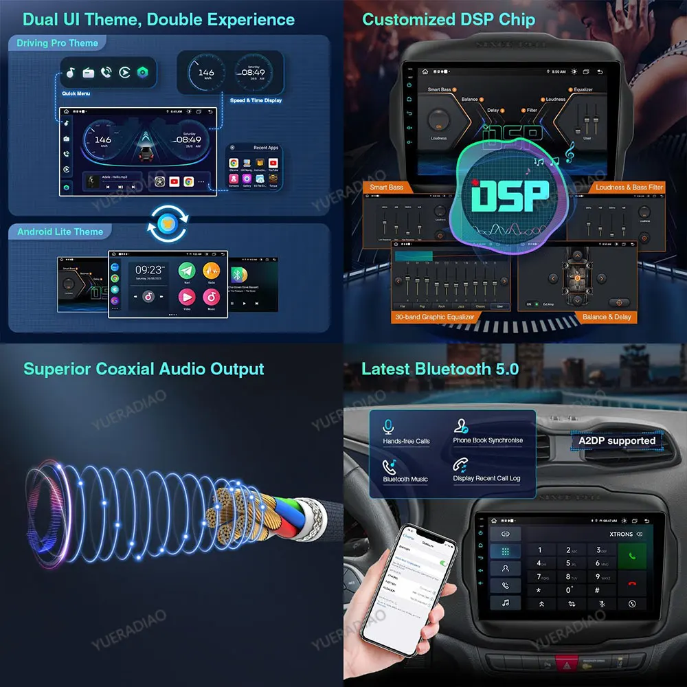 Android 17 Car Radio For Toyota Corolla 11 Auris E180 Hybrid 2014 - 2018 Multimedia Stereo Video Player Carplay Auto GPS NAVI view 5