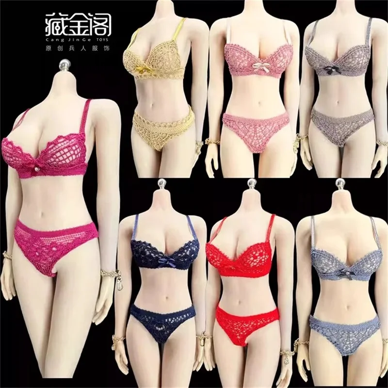 F 1/6 CJG-060 Female Soldier Lace Elastic Underwear Model Toy Accessories Fit 12'' Action Figure In Stock