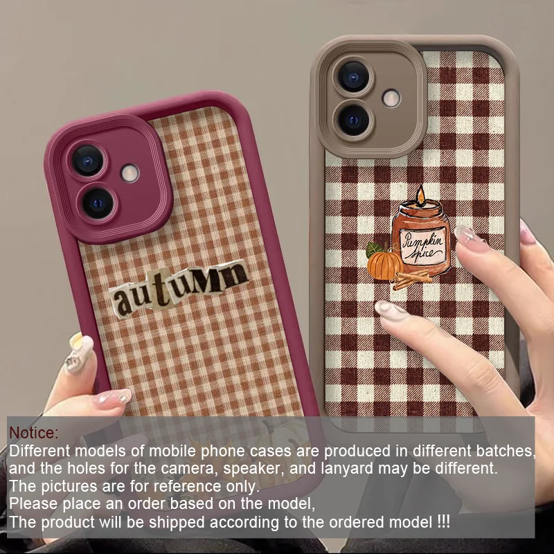 Cartoon Autumn Pumpkin Grid P - Phone Cases Google Pixel 7 评论和价格