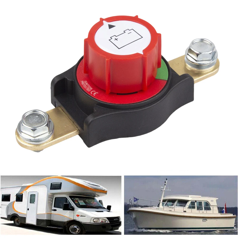 

On/Off 300A Battery Disconnect Switch 12-48V Top Post Battery Switch Marine Battery Switch for Car SUV Boat