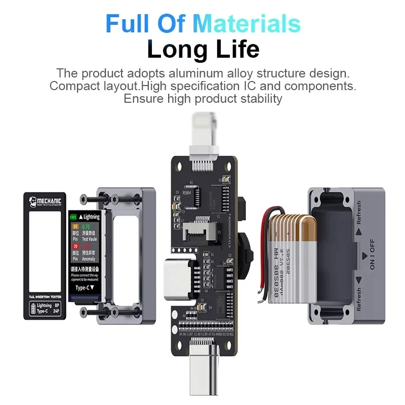 MECHANIC SHERLOCK V2.0 Multimeter Visual Pen Voltage Internal Screen Display for Phone Voltage Test Table Inspection Repair