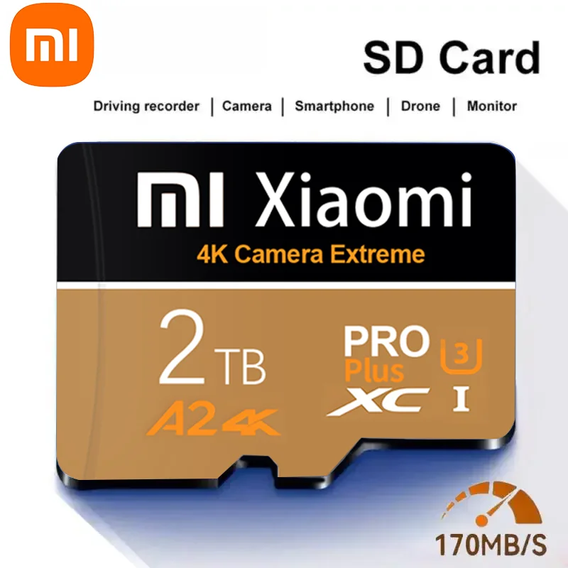 Карта памяти XIAOMI Φ V30 Pro Micro TF SD карта 1 ТБ высокоскоростная 512 ГБ 100 Мб/с Карта памяти хранилище данных для Nintendo switch