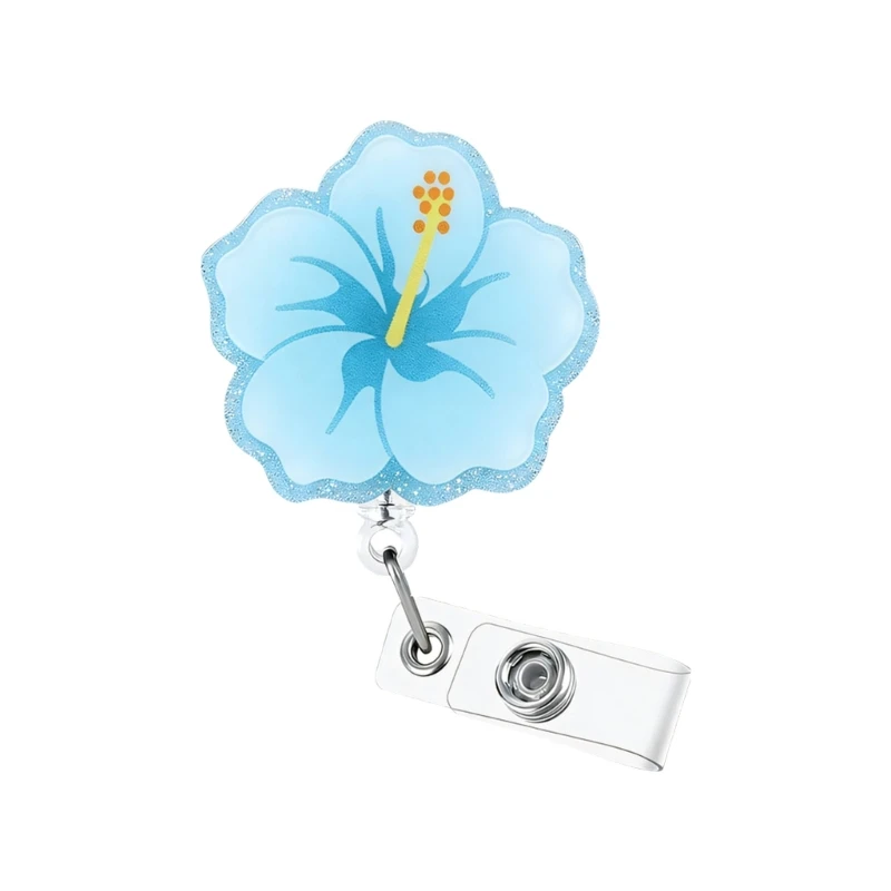 Fashionable Themed Retractable Badge Reels Flexible Elastic Line 360 Degree Function For Workplace Convenience