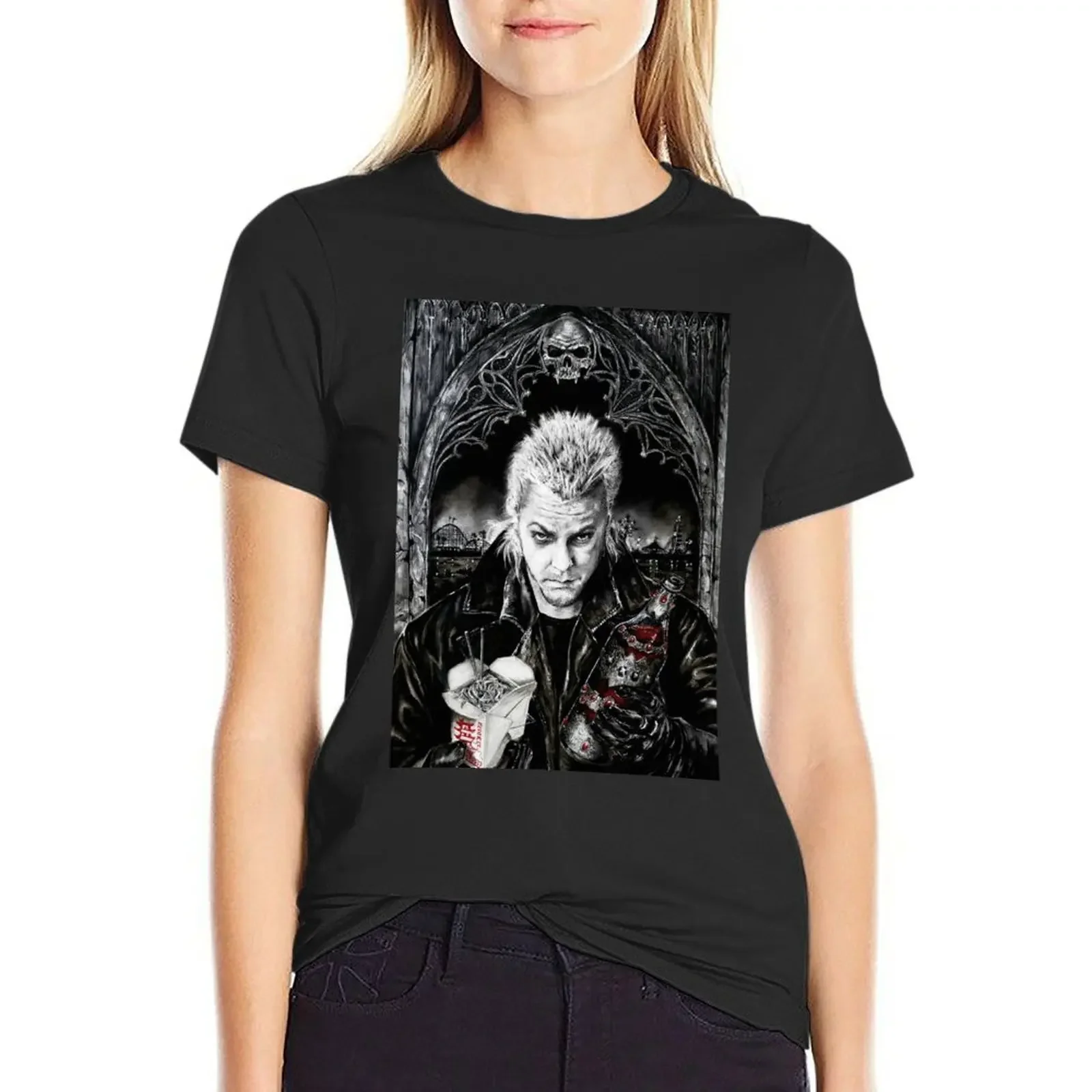 

They're Noodles David T-Shirt vintage clothes sublime Short sleeve tee t-shirts for Women loose fit