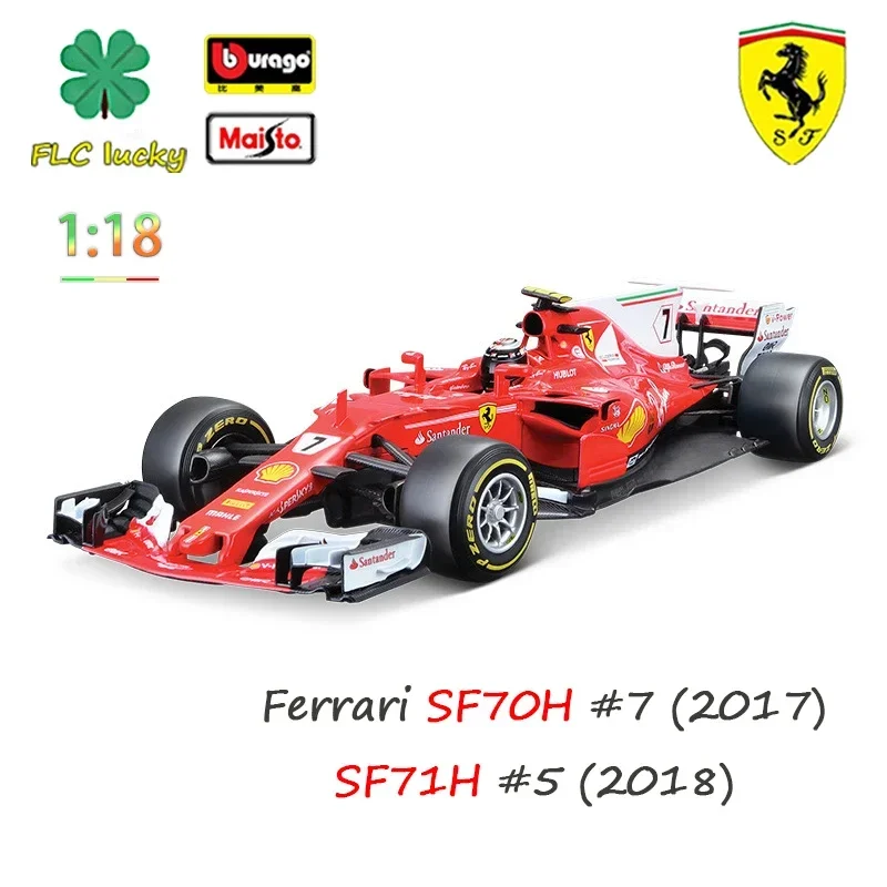 

Bburago 1/18 F1 Sf70h Sf71h Zinc Alloy Diecast Formula Car Model Collection Car Model Ornaments