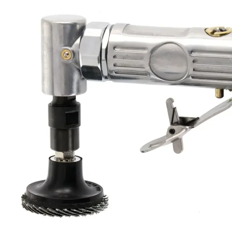 1/4 inch 90 Degree Grinder Micro Air Die Grinder Tool Grinding Machine Polisher Mill Engraving Machine with Sanding Discs Kit